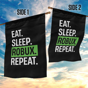 Eat Sleep Roblox Repeat Garden Flag Funny Video Game Lovers Gamers