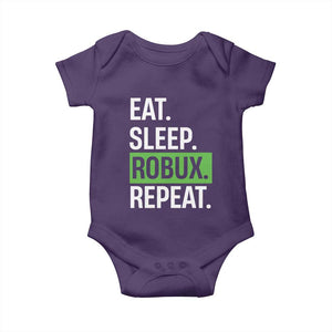 Eat Sleep Roblox Repeat Baby Onesie Funny Video Game Lovers Gamers
