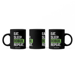 Eat Sleep Roblox Repeat Coffee Mug Funny Video Game Lovers Gamers