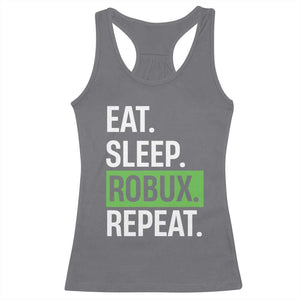 Eat Sleep Roblox Repeat Racerback Tank Top Funny Video Game Lovers Gamers