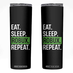 Eat Sleep Roblox Repeat Skinny Tumbler Funny Video Game Lovers Gamers