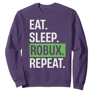 Eat Sleep Roblox Repeat Sweatshirt Funny Video Game Lovers Gamers