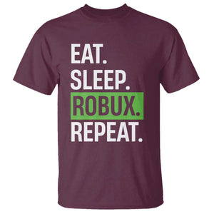 Eat Sleep Roblox Repeat T Shirt Funny Video Game Lovers Gamers