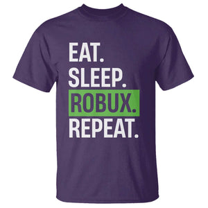 Eat Sleep Roblox Repeat T Shirt Funny Video Game Lovers Gamers