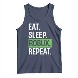 Eat Sleep Roblox Repeat Tank Top Funny Video Game Lovers Gamers