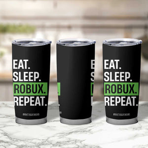 Eat Sleep Roblox Repeat Tumbler Cup Funny Video Game Lovers Gamers