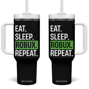 Eat Sleep Roblox Repeat Tumbler With Handle Funny Video Game Lovers Gamers