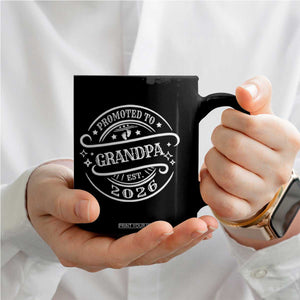 Promoted To Grandpa Est. 2026 Coffee Mug Grandparents Baby Announcement Fathers Day TS10 Print Your Wear