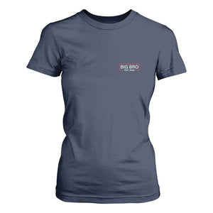 Big Bro Est 2026 T Shirt For Women Brother Announcement TS10 Navy Print Your Wear