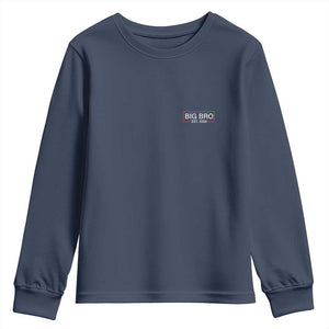 Big Bro Est 2026 Youth Sweatshirt Brother Announcement TS10 Navy Print Your Wear