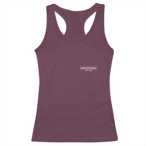 Grandma Est 2026 Racerback Tank Top First Mothers Day Grandparents Baby Announcement TS10 Maroon Print Your Wear