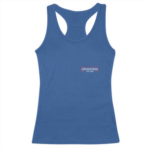 Grandma Est 2026 Racerback Tank Top First Mothers Day Grandparents Baby Announcement TS10 Royal Blue Print Your Wear
