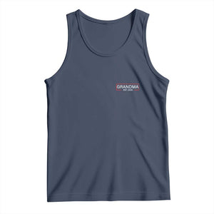 Grandma Est 2026 Tank Top First Mothers Day Grandparents Baby Announcement TS10 Navy Print Your Wear