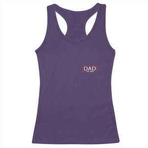 New Dad 2026 Racerback Tank Top First Fathers Day Promoted To Daddy Est 2026 TS10 Purple Print Your Wear