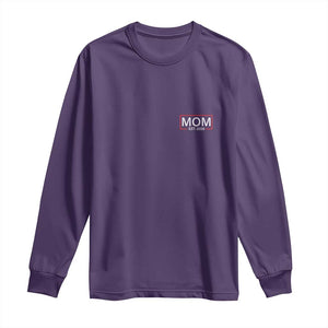 Mom Est 2026 Long Sleeve Shirt New Mama Pregnancy Reveal TS10 Purple Print Your Wear