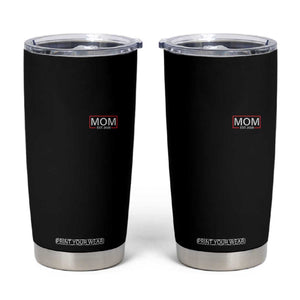 Mom Est 2026 Tumbler Cup New Mama Pregnancy Reveal TS10 Black Print Your Wear