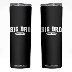 Big Bro Est 2026 Skinny Tumbler Promoted To Brother Sibling Reveal TS10 Black Print Your Wear