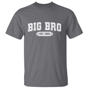 Big Bro Est 2026 T Shirt Promoted To Brother Sibling Reveal TS10 Charcoal Print Your Wear