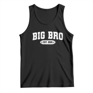 Big Bro Est 2026 Tank Top Promoted To Brother Sibling Reveal TS10 Black Print Your Wear