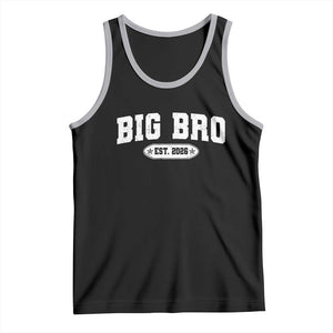 Big Bro Est 2026 Tank Top Promoted To Brother Sibling Reveal TS10 Black Athletic Heather Print Your Wear