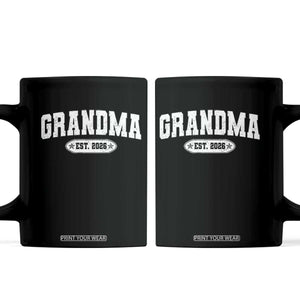Grandma Est 2026 Coffee Mug Promoted To Grandparents Mothers Day TS10 Black Print Your Wear