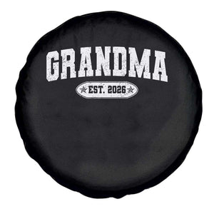 Grandma Est 2026 Spare Tire Cover Promoted To Grandparents Mothers Day TS10 Print Your Wear