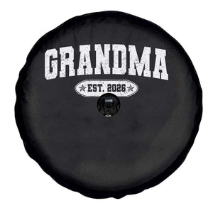 Grandma Est 2026 Spare Tire Cover Promoted To Grandparents Mothers Day TS10 Print Your Wear