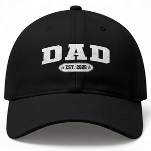New Dad 2026 Baseball Cap Promoted To Daddy Est 2026 TS10 Print Your Wear