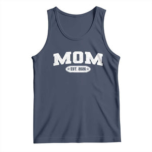 Mom Est 2026 Tank Top Promoted To Mama Baby Announcement Mothers Day TS10 Navy Print Your Wear