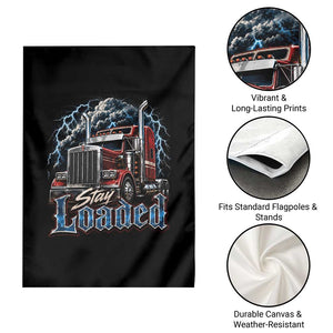 Truck Driver Garden Flag Funny Trucker Husband Big Rig Semi Trailer Truckin