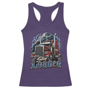 Truck Driver Racerback Tank Top Funny Trucker Husband Big Rig Semi Trailer Truckin