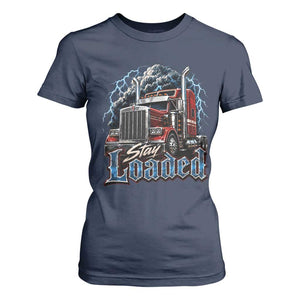 Truck Driver T Shirt For Women Funny Trucker Husband Big Rig Semi Trailer Truckin