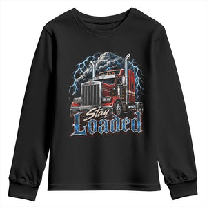 Truck Driver Youth Sweatshirt Funny Trucker Husband Big Rig Semi Trailer Truckin