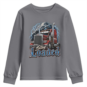 Truck Driver Youth Sweatshirt Funny Trucker Husband Big Rig Semi Trailer Truckin
