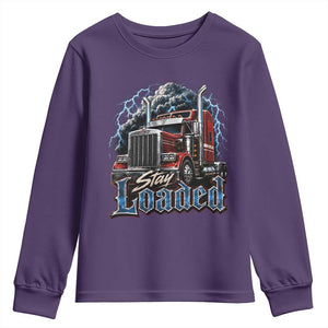 Truck Driver Youth Sweatshirt Funny Trucker Husband Big Rig Semi Trailer Truckin