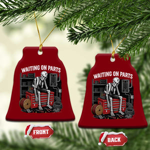 Electrician Skeleton Ceramic Ornament Waiting On Parts Funny Graphic