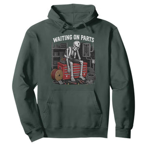 Electrician Skeleton Hoodie Waiting On Parts Funny Graphic