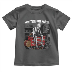 Electrician Skeleton Toddler T Shirt Waiting On Parts Funny Graphic