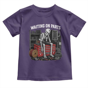 Electrician Skeleton Toddler T Shirt Waiting On Parts Funny Graphic