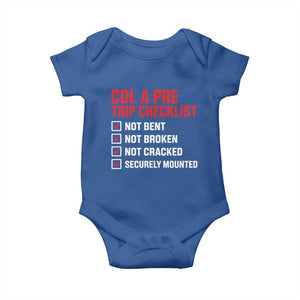 CDL A Pre Trip Checklist Trucker Baby Onesie Driver Safety Inspection Graphic