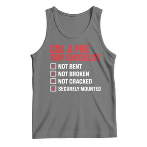 CDL A Pre Trip Checklist Trucker Tank Top Driver Safety Inspection Graphic