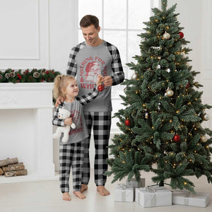 Xmas Santa Plaid Pajama Set Vintage Nothing For You Whore Family Xmas TS10 White Plaid Print Your Wear