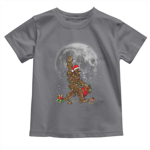 Bigfoot Christmas Tree Lights Baby Shirt Believe Bigfoot Santa Hat Sasquatch Loves Rock On TS10 Charcoal Print Your Wear