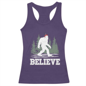 Bigfoot Christmas Racerback Tank Top Funny Sasquatch Believe Lovers Gifts TS10 Purple Print Your Wear