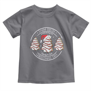 Farm Fresh Christmas Tree Toddler T Shirt Tree Cake Holiday Baking Crew TS10 Charcoal Print Your Wear