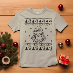 Bigfoot Santa Claus T Shirt Sasquatch Lovers Funny Xmas Ugly TS10 Sand Print Your Wear