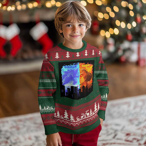 Godzilla Versus Moo Deng Ugly Christmas Sweater TS10 Christmas Print Your Wear