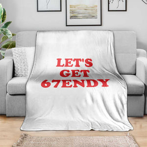 Let's Get Sendy 67 Throw Blanket Funny 6 7 Six Seven 6 7endy Meme TS10 Print Your Wear