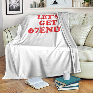 Let's Get Sendy 67 Throw Blanket Funny 6 7 Six Seven 6 7endy Meme TS10 Print Your Wear