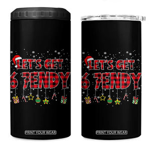 Six Seven Christmas 4 in 1 Can Cooler Tumbler Let's get Sendy 7endy Funny 67 6 7 Meme Gen Alpha Slang TS10 One Size: 16 oz Black Print Your Wear